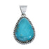 Navajo Native American Turquoise Sterling Silver Pendant SN20073